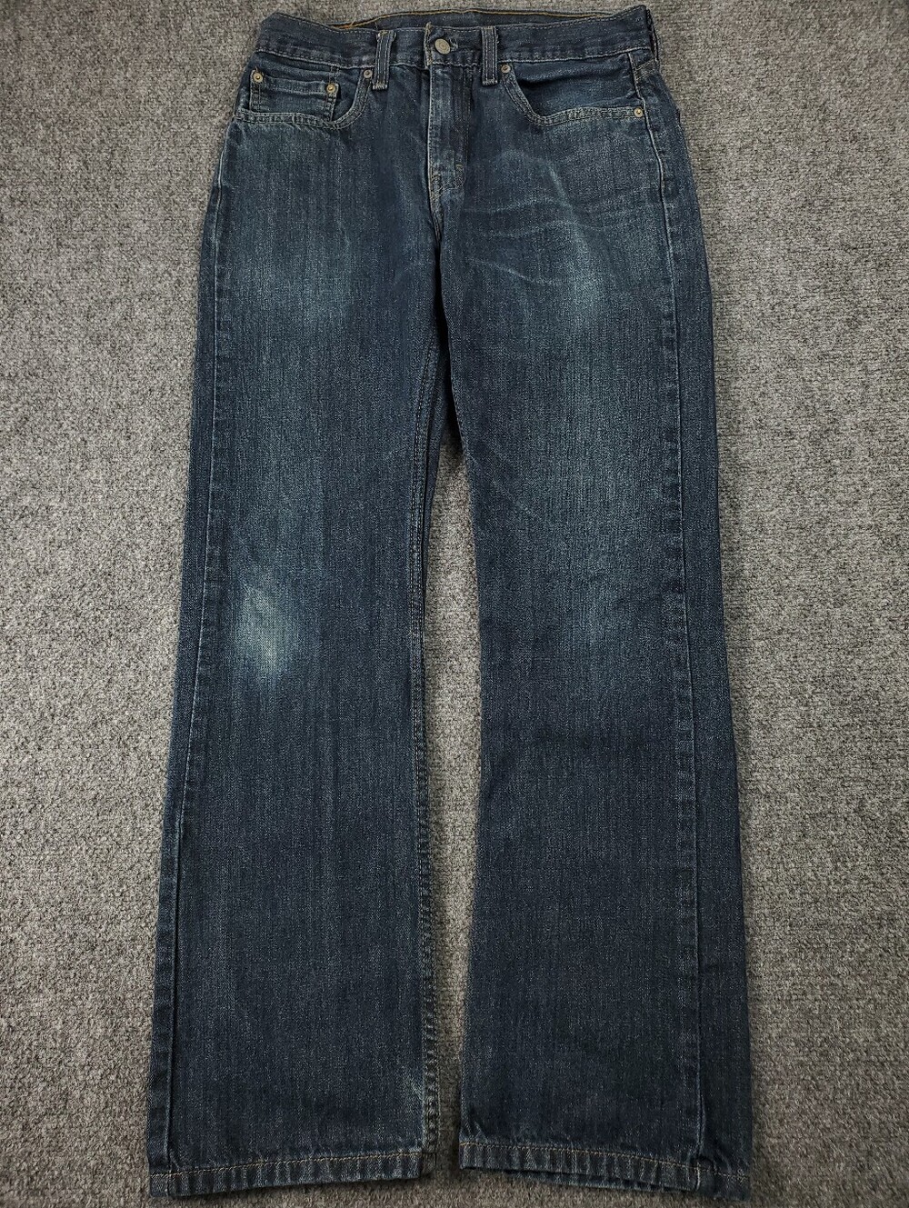 Levis 527 Jeans Mens 31x32 Slim Bootcut Western Cowboy Dark Wash Blue Denim